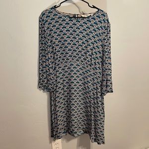 Boden Floral Casual Crepe Dress